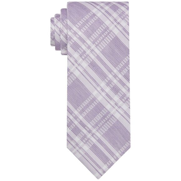Michael Kors Other - Michael Kors Men's Textured-Plaid Tie Purple MSRP $70
